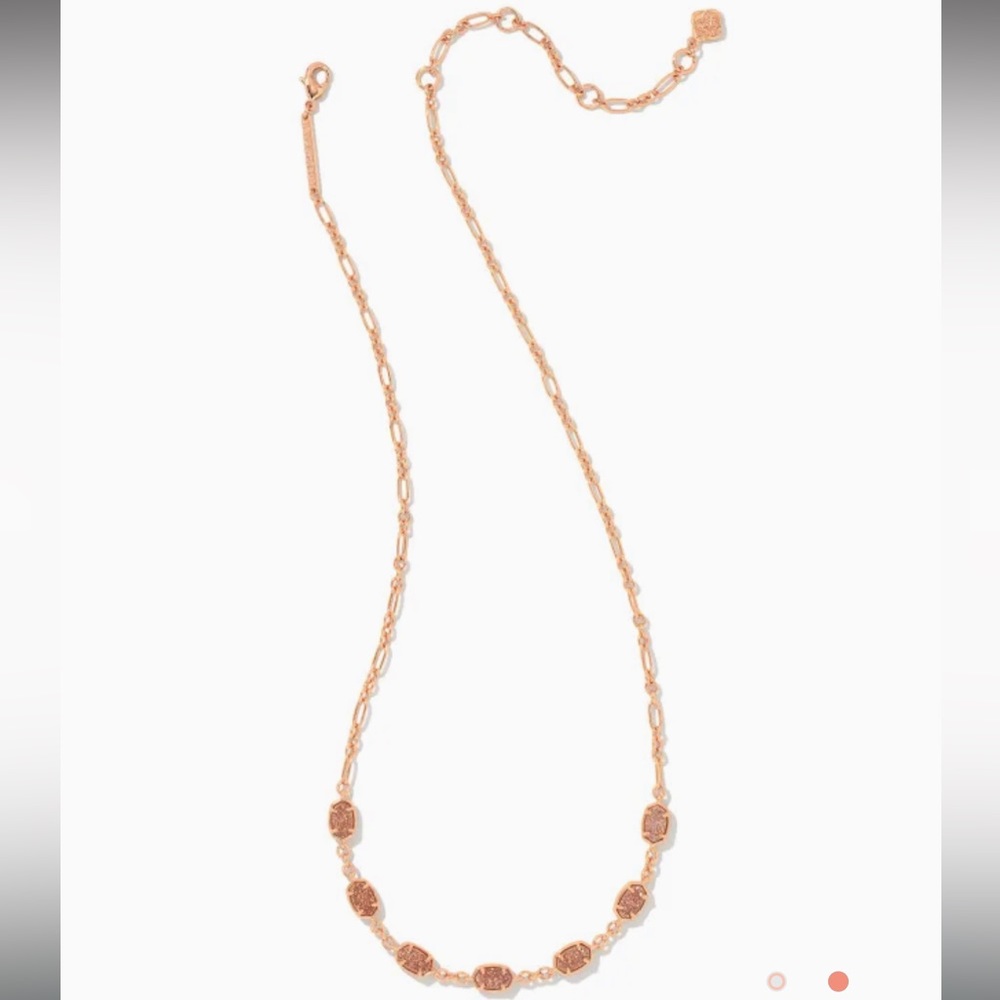 Kendra Scott Rose Gold Emilie Strand Chain Necklace